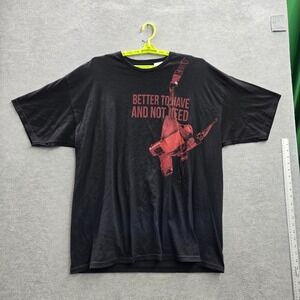 Ranger Up Men Shirt XXL Black Graphic Print Holster Ammo Tee